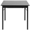 Černý dubový jídelní stůl Unique Furniture Savona 180 x 95 cm