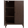 Tmavá dubová komoda Unique Furniture Arun 90 x 45,5 cm