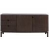 Tmavá dubová komoda Unique Furniture Arun 90 x 45,5 cm