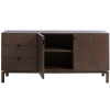 Tmavá dubová komoda Unique Furniture Arun 90 x 45,5 cm