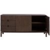 Tmavá dubová komoda Unique Furniture Arun 90 x 45,5 cm