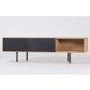 Černý dubový TV stolek Fina 160 x 45 cm -fv-interier-25