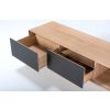 Černý dubový TV stolek Fina 160 x 45 cm -fv-interier-25