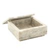 Béžový mramorový úložný box Shari 16 x 16 cm