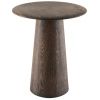 Tmavý dubový odkládací stolek Mushroom 40 cm