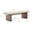 Ořechová lavice Kave Home Topaz 150 cm