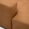 Kožená rohová pohovka Blok 330 cm, pravá
