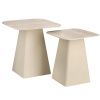 Set keramických konferenčních stolků Hardy 40 x 40/50 x 50 cm