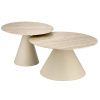 Set keramických konferenčních stolků Hardy 50/60 cm