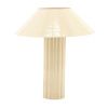 Béžová kovová stolní lampa Pallas