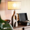 Hnědá dřevěná stolní lampa Shiboo -fv-interier-25