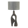 Hnědá dřevěná stolní lampa Shiboo