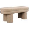 Béžová bouclé lavice DUTCHBONE FERN 110 cm