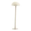 Béžová kovová stojací lampa Luox 150 cm