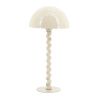 Béžová kovová stolní lampa Luox