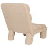 Béžové bouclé lounge křeslo DUTCHBONE FERN