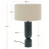 Zelená mramorová stolní lampa Kave Home Vex