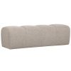 Béžová bouclé lavice Zuno 160 cm