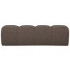 Hnědá bouclé lavice Zuno 160 cm