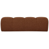 Cihlově hnědá bouclé lavice Zuno 160 cm