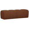 Cihlově hnědá bouclé lavice Zuno 160 cm