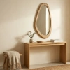 Hnědé dřevěné závěsné zrcadlo Laban 85 x 41 cm -fv-interier-25