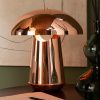 Měděná kovová stolní lampa J-line Mushroom -fv-interier-25