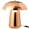 Měděná kovová stolní lampa J-line Mushroom