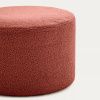 Terakotově červený bouclé taburet Kave Home Kaeli 60 cm -fv-interier-25