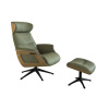 431098 4 zelene kozene lounge kreslo flexlux clement medium iv