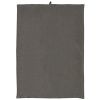 Hnědá lněná utěrka Pure Linen 50 x 70 cm