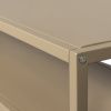 Světle hnědý kovový TV stolek Ellise 120 x 35 cm -fv-interier-25