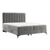 Šedá čalouněná postel boxspring AGGAZ 180 x 200 cm
