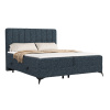 Modrá čalouněná postel boxspring AGGAZ 180 x 200 cm
