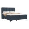 Modrá čalouněná postel boxspring AGGAZ 200 x 200 cm