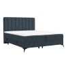Modrá čalouněná postel boxspring AGGAZ 200 x 200 cm