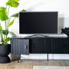 Hnědý dřevěný TV stolek Remi 250 x 45 cm -fv-interier-25