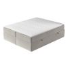 Béžová sametová postel boxspring ASH 160 x 200 cm
