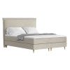Béžová čalouněná postel boxspring CALMA 180 x 200 cm