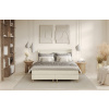 Krémově bílá čalouněná postel boxspring CAVA 200 x 200 cm -fv-interier-25