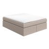 Béžová čalouněná postel boxspring CHESTNUT 160 x 200 cm