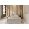 Světle béžová čalouněná postel boxspring CHESTNUT 200 x 200 cm -fv-interier-25
