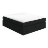 Černá čalouněná postel boxspring CHESTNUT 180 x 200 cm