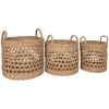 Set tří dekorativních košů Baliro 28/32/36 cm z přírodních vláken