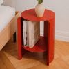 Červený kovový odkládací stolek Wa 32 cm -fv-interier-25