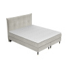 Béžová sametová postel boxspring DUNA 140 x 200 cm -fv-interier-25