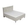 Béžová sametová postel boxspring DUNA 180 x 200 cm -fv-interier-25