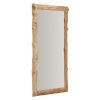 Dřevěné závěsné zrcadlo Kave Home Ibro 200 x 105 cm