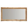 Dřevěné závěsné zrcadlo Kave Home Ibro 200 x 105 cm