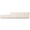 Světle béžová čalouněná čtyřmístná pohovka Cosmopolitan Design Arendal 262 cm, levá